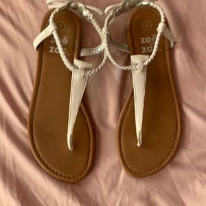 Cute Girls White Sandals
